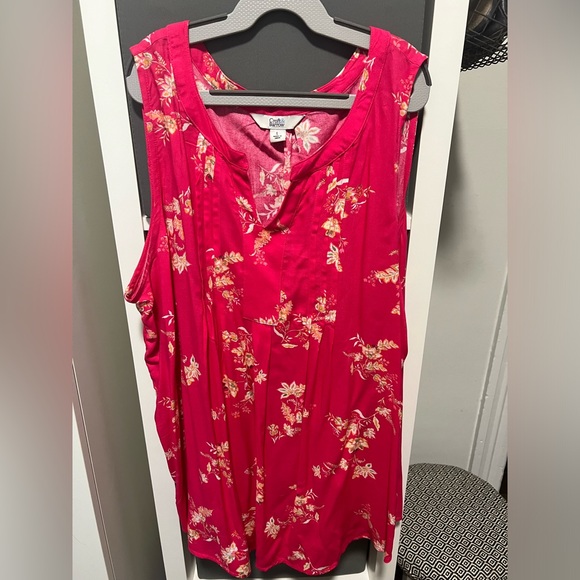 croft & barrow Tops - Croft & Barrow Pink Fuscia L Rayon Sleeveless Top